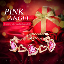 Load image into Gallery viewer, "Heart of an Angel" Bracelet with Crystals from Swarovski