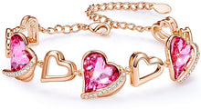 Load image into Gallery viewer, "Heart of an Angel" Bracelet with Crystals from Swarovski