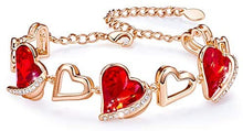 Load image into Gallery viewer, "Heart of an Angel" Bracelet with Crystals from Swarovski