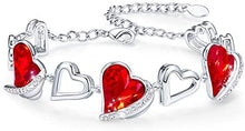 Load image into Gallery viewer, "Heart of an Angel" Bracelet with Crystals from Swarovski