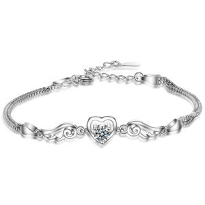 Crystal Angel Wings Bracelet