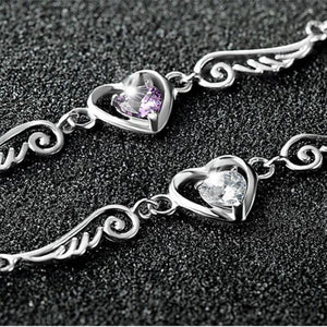 Crystal Angel Wings Bracelet